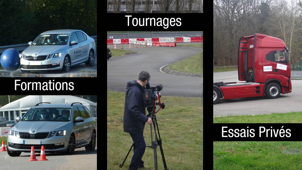 Activités Conduire Juste, tournages audiovisuels et essais privés sur le circuit Jean-Pierre BELTOISE