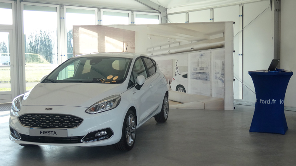 Ford Fiesta en exposition dans notre structure