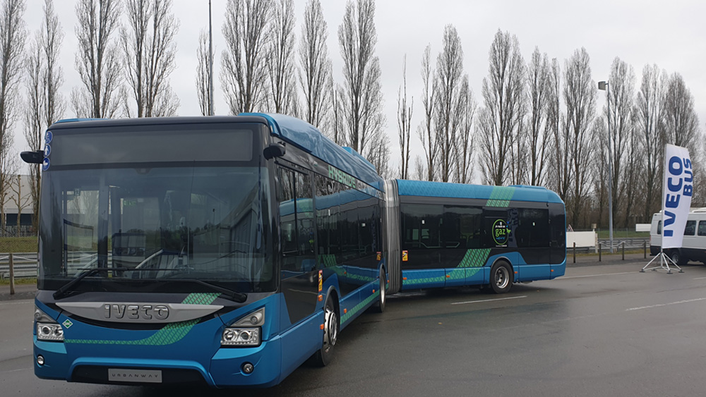 Bus Iveco Urbanway en exposition